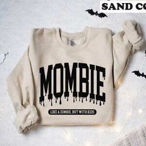 Mombie Halloween Mom Sweatshirt Funny Fall Mama Pullover Spooky Gift 05